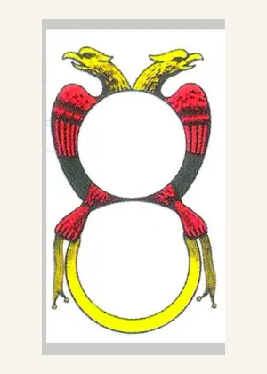 Asso di denari delle carte regionali italiane