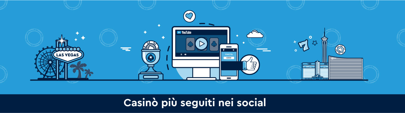 Casinò più seguiti nei Social